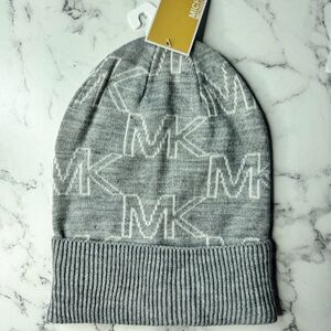 Michael Kors Beanie Gray Hat Fall Winter Accessories Hair Christmas Gifts